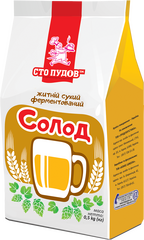 Солод житній сухий ферментований ТМ "Сто пудів", 500 г